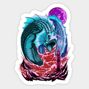 Leviathan The Sea Serpent Sticker